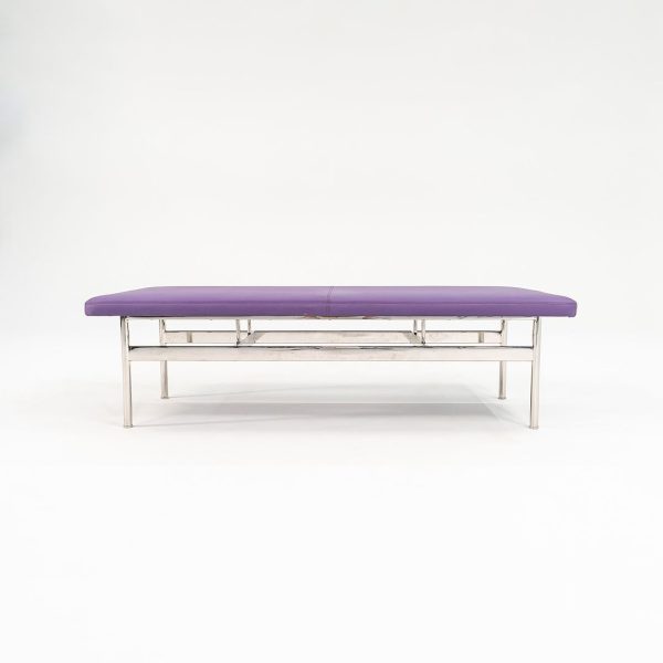 2021 CP.2 Two Seater Bench by Charles Pollock for Bernhardt Design in Purple Vinyl 2x Available Online Hot Sale