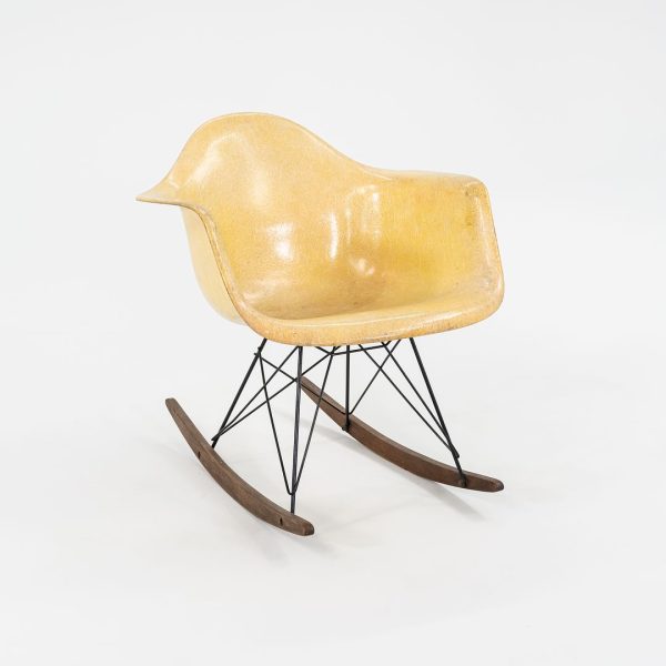 1951 Herman Miller Eames RAR Fiberglass Rocking Chair with Rope Edge and Zenith Tags Discount