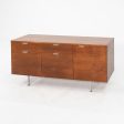 C. 1961 George Nelson for Herman Miller 55 inch Walnut Credenza Cabinet Hot on Sale