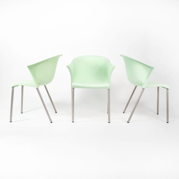 1998 Set of Three Mint Green Bla Bla Bla chairs by Marco Maran for Parri Designs on Sale