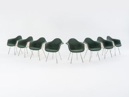 1970s DAX Dining Armchair by Ray and Charles Eames for Herman MIller Fiberglass, Padding, Fabric, Rubber, Plastic, Steel Cheap