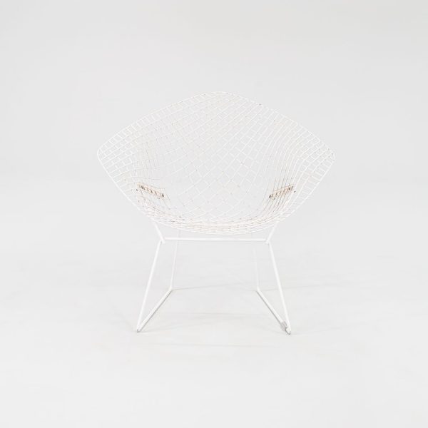 1980s Bertoia Diamond Chair, Model 421 by Harry Bertoia for Knoll Steel, Powdercoat, Plastic Sale