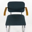 1980s Set of Four Model B64 Cesca Armchairs by Marcel Breuer for Knoll in Fabric with Oak Arms Online now