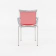 2000s Alberto Meda for Alias Big Frame 44 l 440a Stacking Chairs in Red Mesh 20x Available Sale