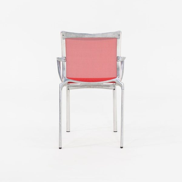 2000s Alberto Meda for Alias Big Frame 44 l 440a Stacking Chairs in Red Mesh 20x Available Sale