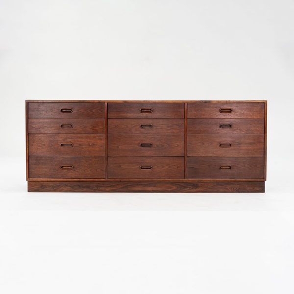 1960s 12-Drawer Dresser Cabinet by Jack Cartwright for Founders in Walnut Online Hot Sale