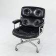 1968 Time Life Executive Desk Chair, Model 3474 by Charles and Ray Eames for Herman Miller in Black Leather with 4-Star Base 12+ Available Supply