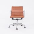 2010s Herman Miller Eames Aluminum Management Desk Chair in Cognac Leather 3x Available on Sale