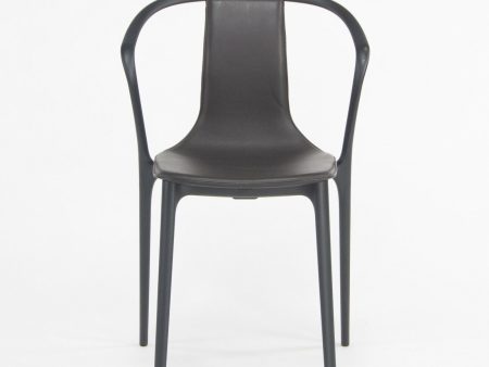 C. 2019 Vitra Belleville Armchair in Brown Leather by Ronan & Erwan Bouroullec Online Sale