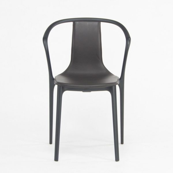 C. 2019 Vitra Belleville Armchair in Brown Leather by Ronan & Erwan Bouroullec Online Sale