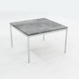 2016 Florence Knoll End Table 2515T by Florence Knoll for Knoll in Chromed Steel and Marble Sale