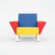 1990s Westside Lounge Chair by Ettore Sottsass for Knoll Studio in Multi-Color Fabric Online Sale