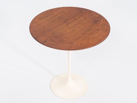 1971 Eero Saarinen for Knoll Tulip Pedestal Side Table 20  in Walnut For Discount