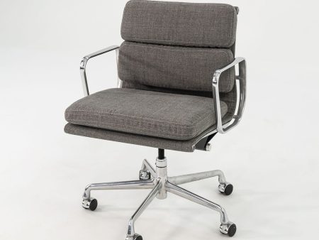 2010s Soft Pad Management Chair, EA435 by Ray and Charles Eames for Herman Miller in Grey Fabric 4x Available on Sale