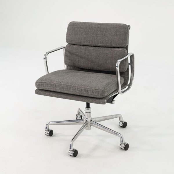 2010s Soft Pad Management Chair, EA435 by Ray and Charles Eames for Herman Miller in Grey Fabric 4x Available on Sale