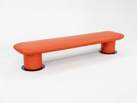 2021 +Halle   Hightower Levels Bench in Orange by Form Us With Love of Sweden 95  on Sale