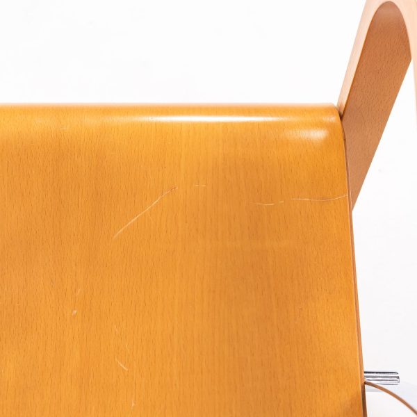 1989 Ginotta Arm Chair by Enrico Franzolini for Crassevig Wood, Steel For Sale