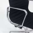 2010s Eames Aluminum Group Management Desk Chair by Ray and Charles Eames for Herman Miller in Black Fabric 2x Available For Discount