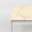 2000 Florence Knoll Coffee Table, Model 2518MC in Marble with Chrome Legs Discount