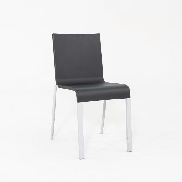 2002 Maarten van Severen for Vitra .03 Stacking Dining Side Chairs in Black 7x Available Supply