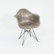 C. 1950 Herman Miller Eames Rope Edge DAR Arm Shell Chair in Elephant Hide Grey with Eiffel Tower Base Online