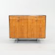 1970s Davis Allen of SOM Custom Oak and Chrome Cabinet for General Fireproofing Co. For Cheap