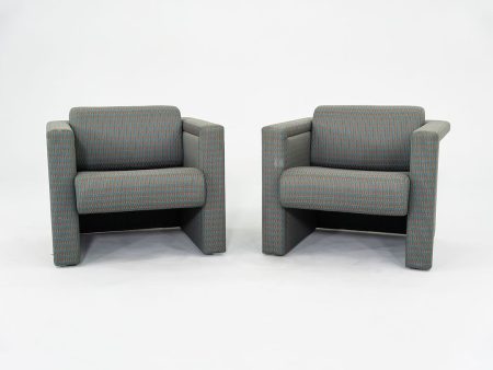 1990 Pair of Knoll International New Weissenhof Chairs by Trix and Robert Haussmann from IBM Headquarters Hot on Sale