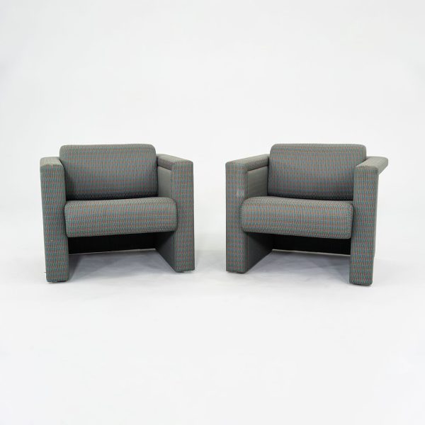 1990 Pair of Knoll International New Weissenhof Chairs by Trix and Robert Haussmann from IBM Headquarters Hot on Sale