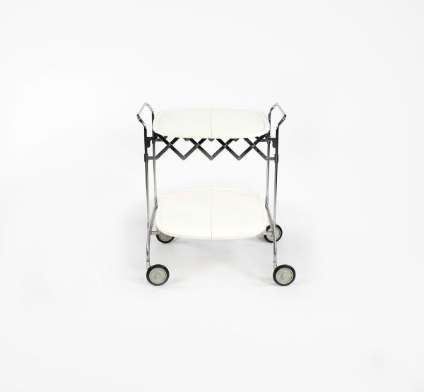 2009 Gastone Trolley Bar Cart   Tray Table, Model 4470 by Antonio Citterio and Glen Oliver Low for Kartell Steel, Chrome, Aluminum, Plastic, Paint, Rubber Discount