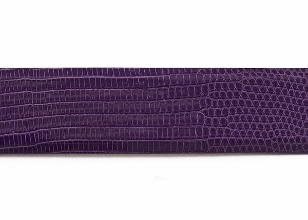 African Violet Custom Java Lizard Belt Strap Online now