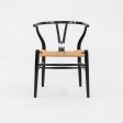 1960s Set of Six Hans Wegner for Carl Hansen & Son Wishbone Dining Chairs in Black Fashion