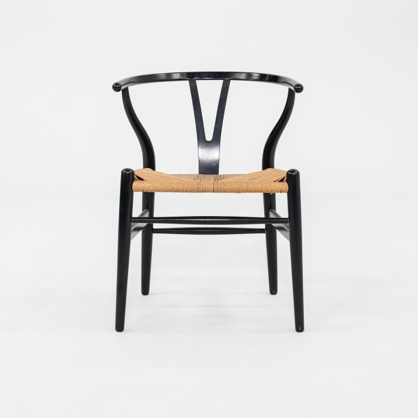 1960s Set of Six Hans Wegner for Carl Hansen & Son Wishbone Dining Chairs in Black Fashion