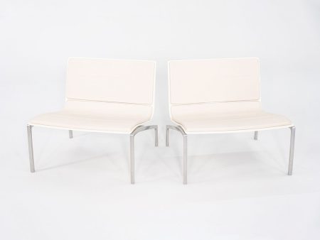 2006 Piero Lissoni for Fritz Hansen PL200 Lounge Chair in Cream Leather 4x Available Fashion