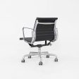 2010s Herman Miller Eames Aluminum Group Management Desk Chair in Black Leather 7x Available Cheap