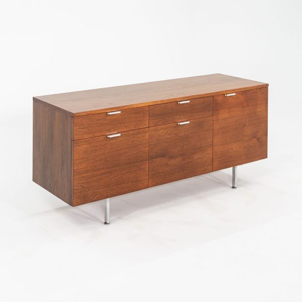 C. 1961 George Nelson for Herman Miller 55 inch Walnut Credenza Cabinet Hot on Sale