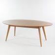 Custom Jens Risom Knoll 78 in Oval Walnut Dining Conference Table Online Hot Sale