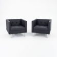 2010s Pair of Nienkamper Tuxedo Classic Lounge Chairs in Grey Fabric Online