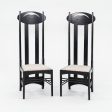 1980s Pair of Charles Rennie Mackintosh Argyle Chairs by Gordon International Sale