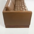 1960s Mies Van Der Rohe for Knoll International Brown Leather Three Seat Sofa Cheap