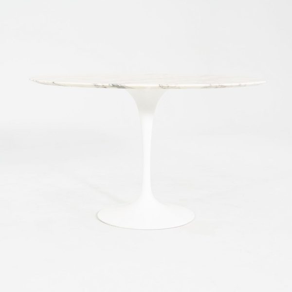 2006 Eero Saarinen for Knoll 47  Tulip Dining Table in Arabescato Marble Cheap