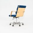 1980s Plaano Chair by Yrjo Kukkapuro for Avarte in Birch with Blue Fabric & Pneumatic Base Supply