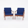 1960s Model 563 Lounge Chair by Frederik Kayser for Vatne Mobler Teak, Foam, Fabric For Discount