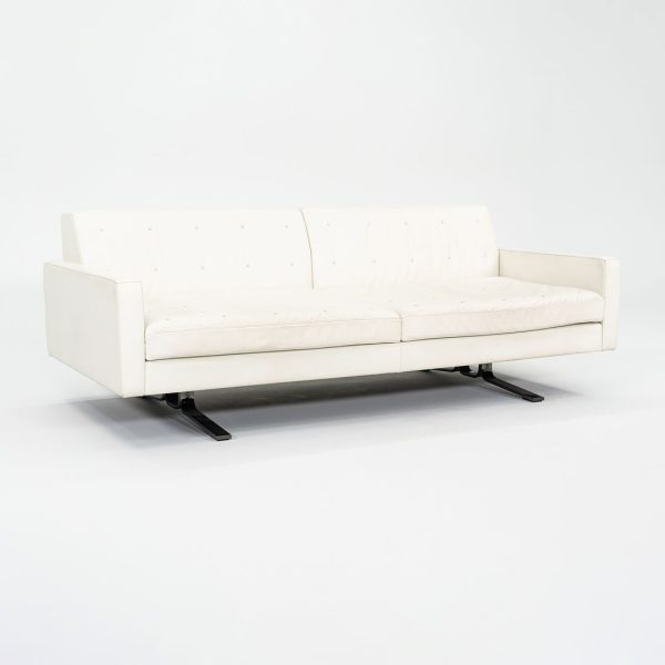 2013 Poltrona Frau Kennedee Two-Seater Sofa by Jean-Marie Massaud in White Leather 2X Available Discount