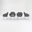 2009 Saarinen Executive Dining Chair, Model 71 APC by Eero Saarinen for Knoll in Grey Vinyl 4x Available Online Sale