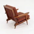 1950s Slatted Lounge Chair with Arms by George Nakashima in Black Walnut For Sale