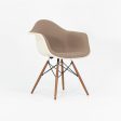 2018 DAW Dining Chair by Ray and Charles Eames for Herman Miller in Fabric and Fiberglass 6x Available Supply