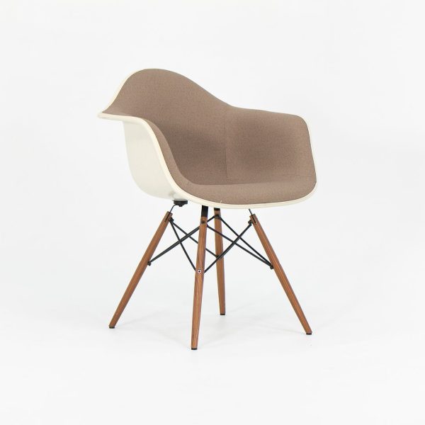 2018 DAW Dining Chair by Ray and Charles Eames for Herman Miller in Fabric and Fiberglass 6x Available Supply