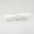 2010s Erik Jorgensen Insula Coffee Table by Ernst & Jensen in White Small 2x Available Fashion