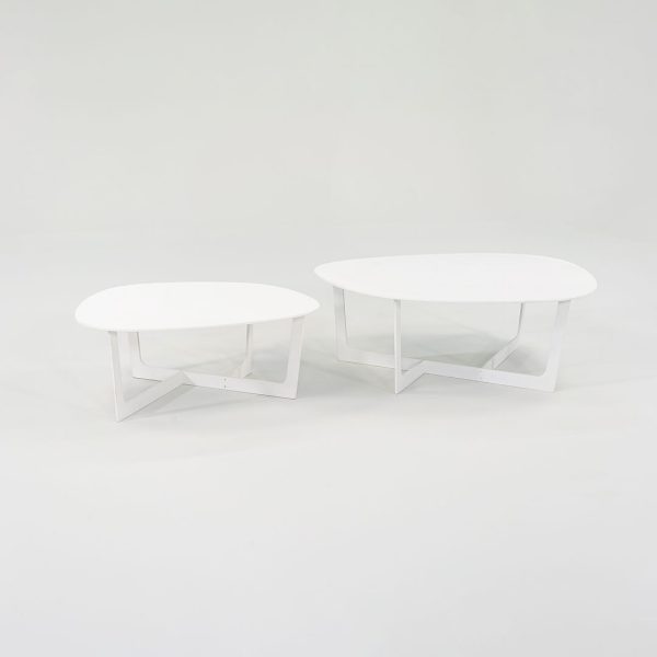 2010s Erik Jorgensen Insula Coffee Table by Ernst & Jensen in White Small 2x Available Fashion