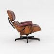 1960s Herman Miller Eames Lounge Chair and Ottoman 670 & 671 by Charles and Ray Eames in Red Leather Hot on Sale